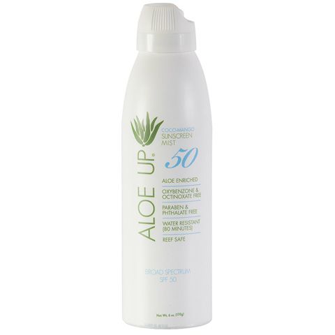 Aloe Up SPF50 White Sunscreen Spray 177ml- exp 07/25