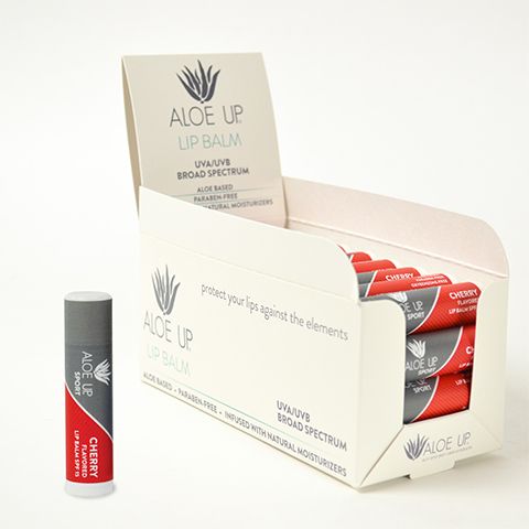 Aloe Up Lip Balm Sport Cherry SPF15 case 36
