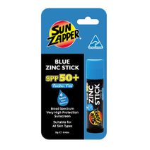 Sun Zapper Blue Zinc Stick Sunscreen SPF50+  Packaged