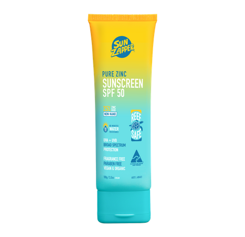 Sun Zapper Pure Zinc Sunscreen SPF50 100ml  40 min