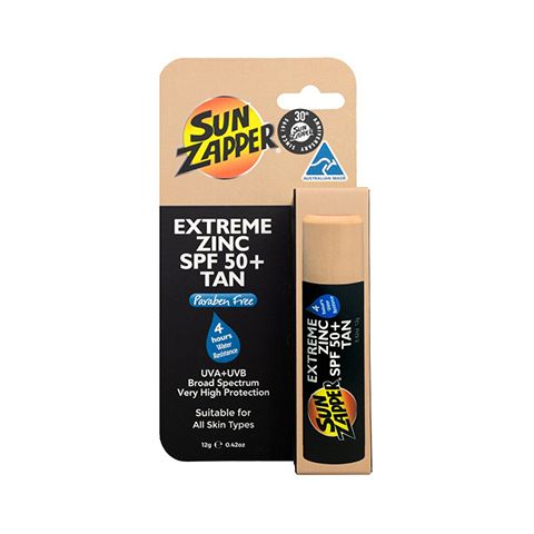 Sun Zapper Black Range Extreme Zinc Tan SPF50+ Packaged