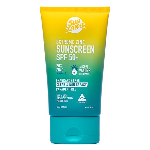 Sun Zapper Extreme Zinc Sunscreen Lotion SPF50+ expiry aug 25