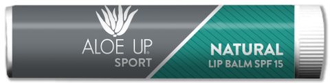 Aloe Up Lip Balm Sport Natural  SPF15 Single Unit
