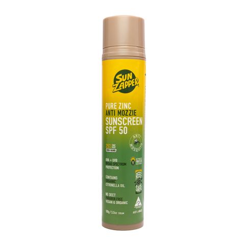 Sun Zapper Pure Zinc ANTI MOZZIE Pump SPF50 exp 09/27