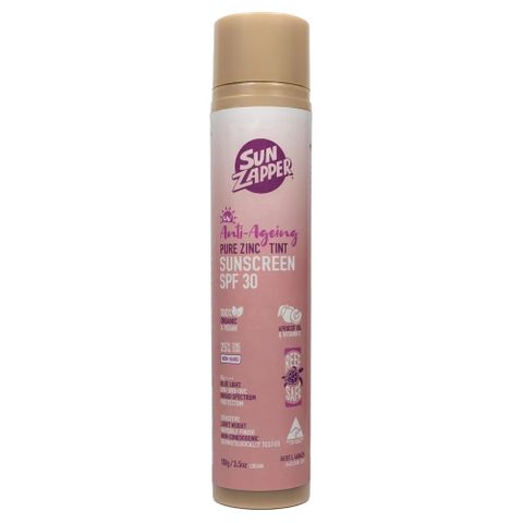 Sun Zapper Anti Aging Pure Zinc Sunscreen SPF30