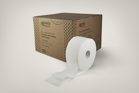Bamboo Premium Mini Jumbo Tissue 2ply 200m x 12 rolls
