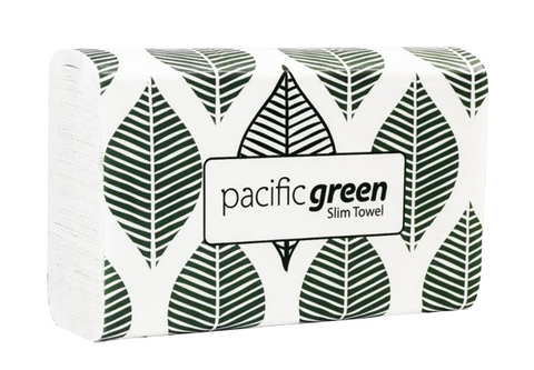 Green 100% Recycled 1ply Slim Towel 250 sheets x 16 packs