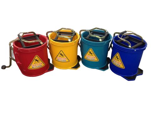 16L Wringer Mop Bucket Yellow