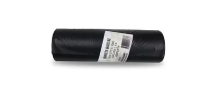 NZ Made Barista Coffee Waste Bags Black 270 x 1000 50pc/roll