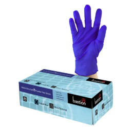 Nitrile Gloves 3g P/F Blue XL Box 100