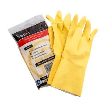 Silverline Yellow Latex LRG (1pair)