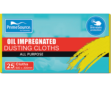 PrimeSource&reg; Dusting Cloths Oil Impregnated Yellow - Pk 25