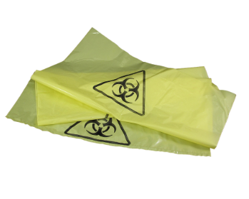 Yellow Bio Hazard Bags Pack