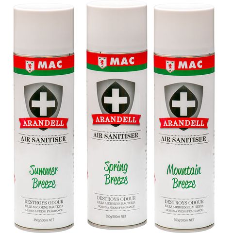 AIR SANITISER FRANGIPANI ARANDELL 500ML EACH DG2