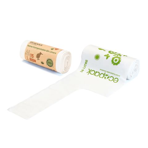 RUBBISH BAGS KITCHEN TIDY LINERS COMPOSTABLE BAGS 36LTR ROLL