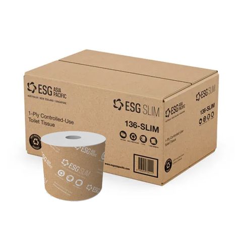 TOILET TISSUE ROLL ESG SLIM OPTICORE - 1 PLY CTN