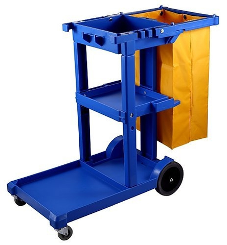 LAUNDRY TROLLEY BLUE