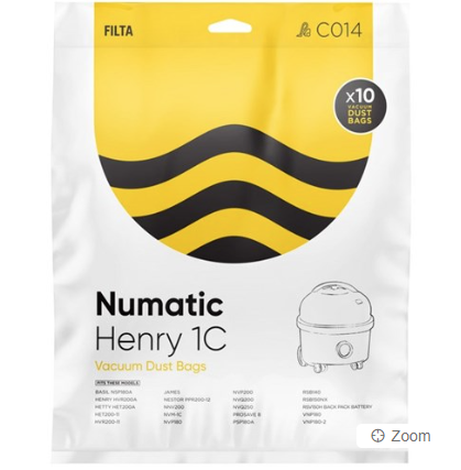 VACUUM CLEANER BAGS NUMATIC 1C MULTI LAYERED (C 014)