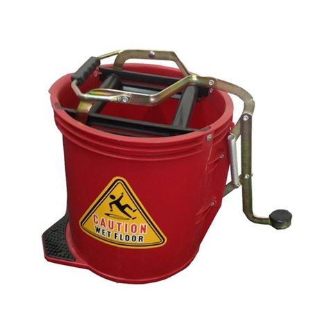 WRINGER MOP BUCKET 16LTR (RED)