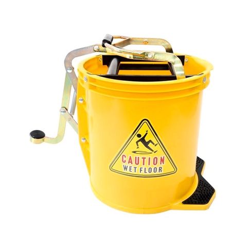 WRINGER MOP BUCKET 16LTR (YELLOW)