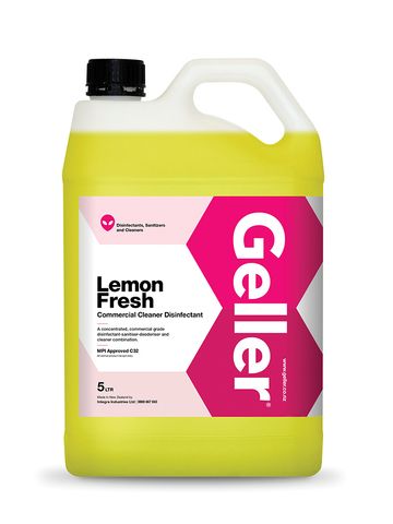 GELLER LEMON FRESH COMMERCIAL CLEANER DISINFECTANT 5LTR