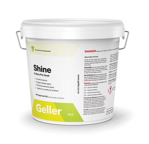 GELLER SHINE CUTLERY PRE SOAK 5KG