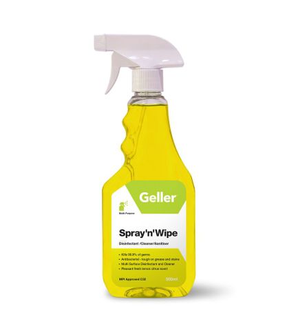 GELLER SPRAY & WIPE CITRUS 500ML