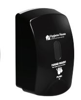 DISPENSER SOAP FOAM HH REFILLABLE MANUAL BLACK 925ML