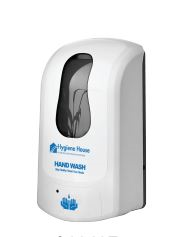 DISPENSER SOAP FOAM REFILLABLE AUTOMATIC WHITE 925ML