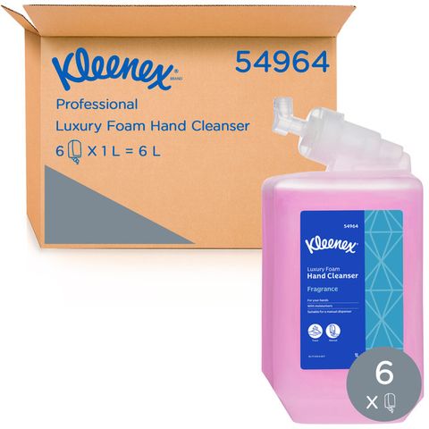 SOAP FOAM LUXURY HAND MOISTURISING CLEANSER KLEENEX CTN