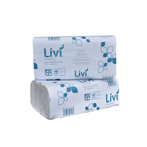 HAND TOWEL ESSENTIALS PREMIUM SLIMFOLD LIVI