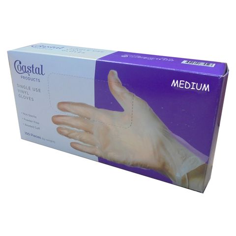 Gloves Vinyl Powder Free Medium Box