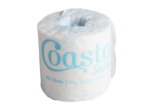 TOILET TISSUE ROLLS WRAPPED - 2 PLY CTN