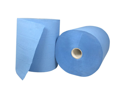 HAND TOWEL ROLL FEED 220M/ROLL - 2 PLY BLUE