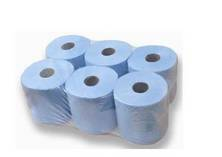 HAND TOWEL CENTRE FEED ROLL - 2 PLY BLUE