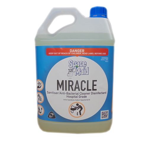 MIRACLE SANITISER/ANTI BACTERIAL CLEANER 5LTR  DG8