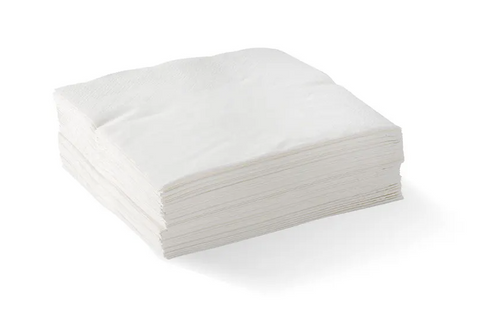 COCKTAIL NAPKIN WHITE - 2 PLY CTN