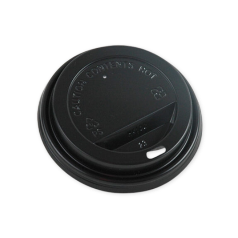 COFFEE CUP 6/8OZ LID PE BLACK CTN