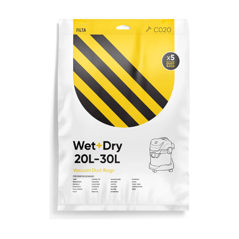VACUUM CLEANER BAGS WET & DRY 30LTR MULTI LAYERED (C 020)