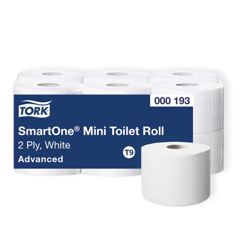 TORK SMARTONE MINI TOILET ROLL T9 2PLY