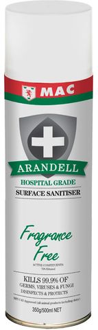 ARANDELL SURFACE SANITISER 500ML EACH DG2