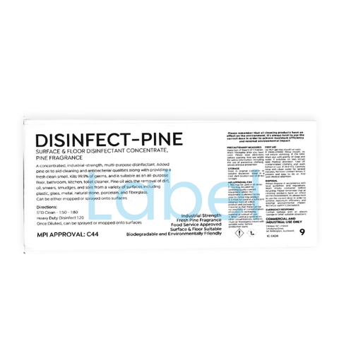 GREEN HYGIENE DISINFECT-PINE BOTTLE LABEL