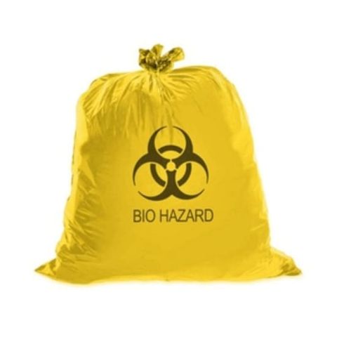 BAGS BIO HAZARD YELLOW (530x990mm) PACK