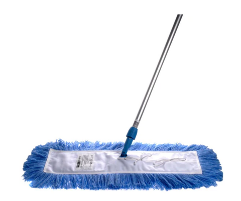 DUST MOP L/BLUE 90CM FRAME & COVER