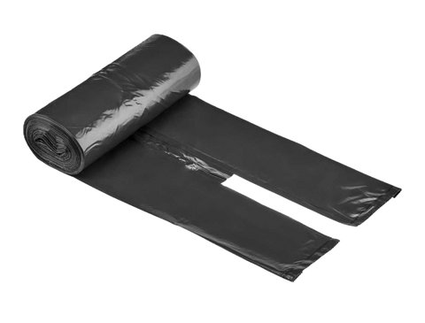 RUBBISH BAGS ROLL BLACK TIE TOP 60LTR CTN