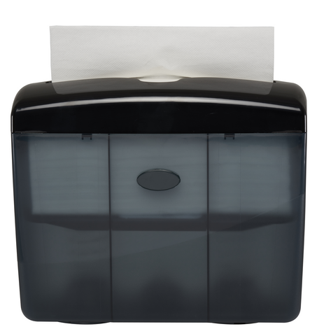 Dispenser Hand Towel Interleaved Table Top Black