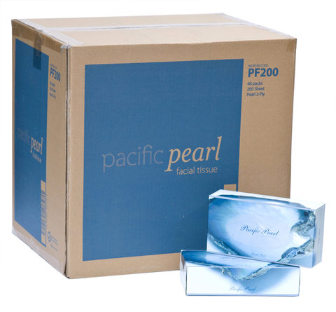 FACIAL TISSUES PEARL 200SHT CTN