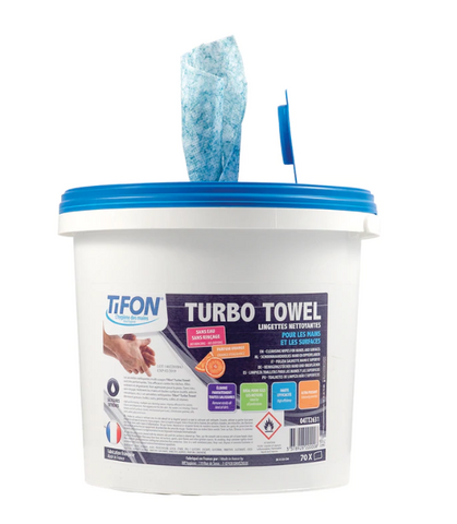TIFON TURBO TOWEL HAND WIPES - 70 WIPES
