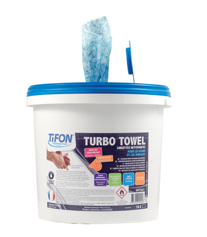 Tifon Turbo Towel hand wipes - 70 Wipes