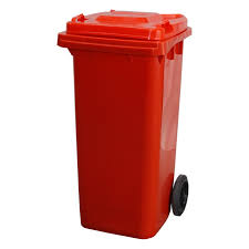 Wheelie Bin 120 Ltr Red